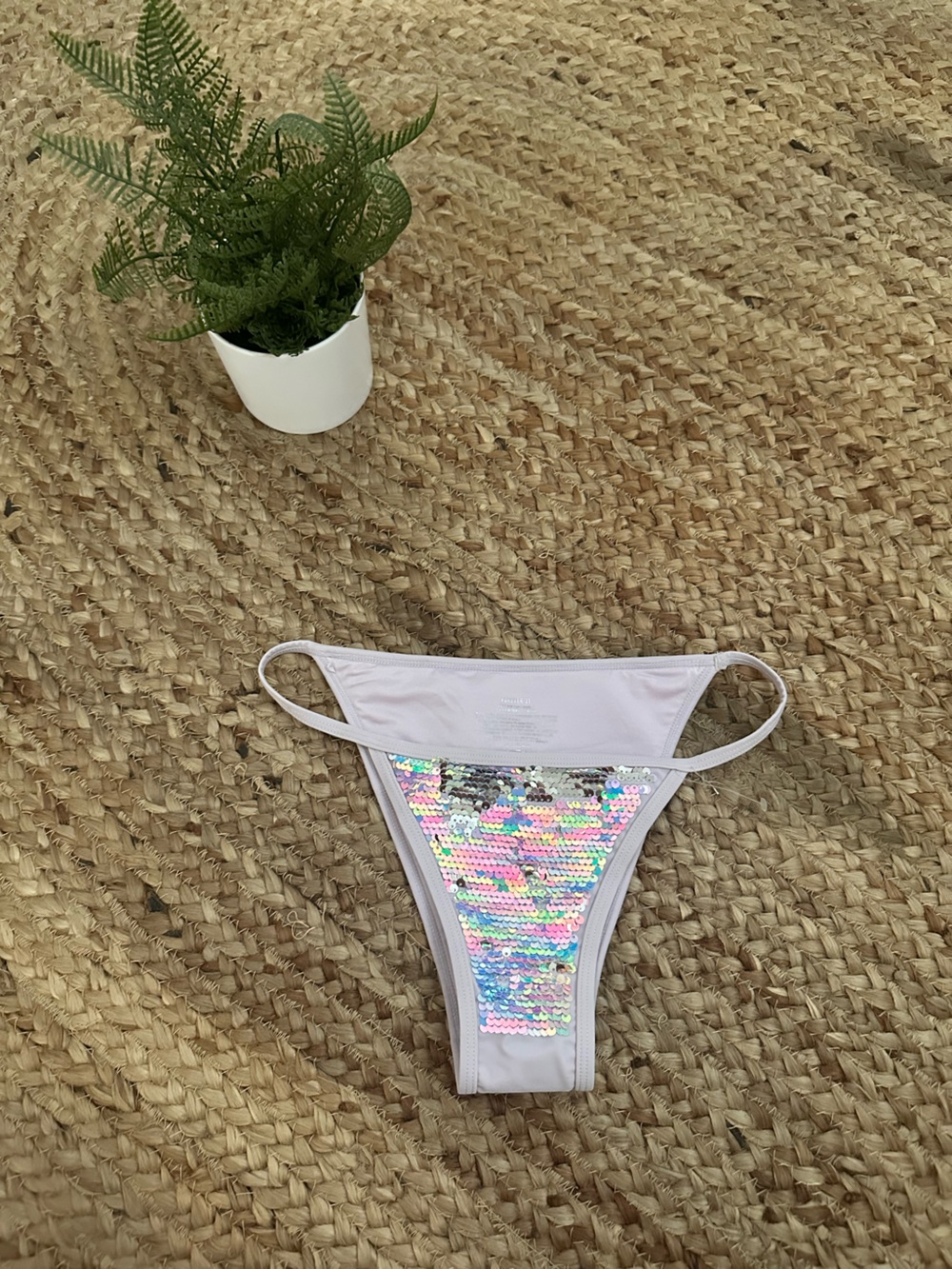 NWT SEQUIN BIKINI BOTTOMS